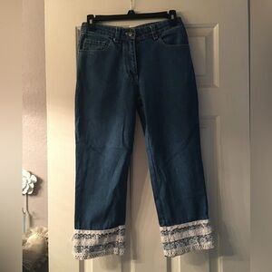 Like New JW Division of Junction West Petite Capri Boyfriend Jeans